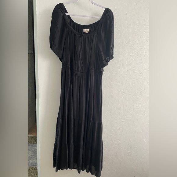 LOFT black off shoulder maxi dress PERFECT CONDITION - Picture 4 of 5